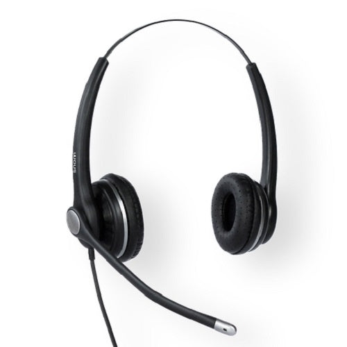 SNOM A100D Wideband Binaural Headset For Snom-D3xx/D7xx/7xx, 300° Frlexible Boom, Passive Noise Cancelling Microphone - Image 2