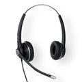 SNOM A100D Wideband Binaural Headset For Snom-D3xx/D7xx/7xx, 300° Frlexible Boom, Passive Noise Cancelling Microphone - Image 1