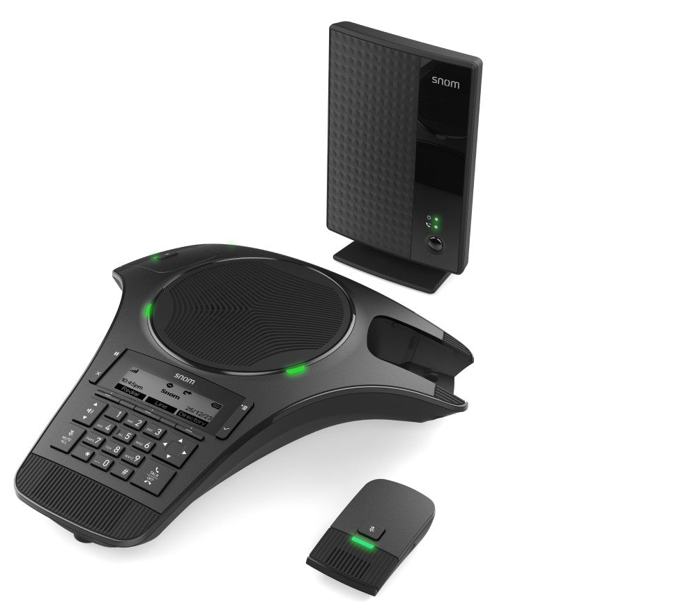 Snom C620 Conference system, 2 Detachable wireless microphones Wireless due to DECT Range 50m Up to 24 hours talk time Up to 28 days standby - Image 5