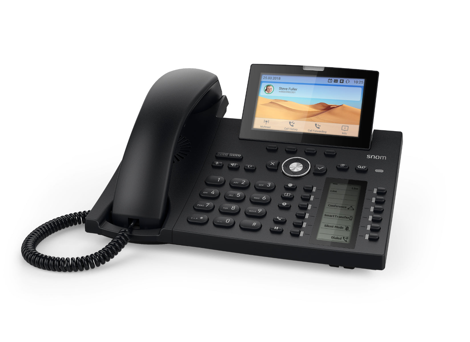 Snom D385N 12 Line Professional IP Phone, 4.3" Hi-Res Display With Backlight - Image 1
