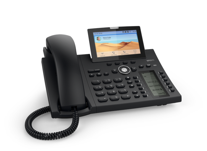 SNOM D385 12 Line IP Phone, SIP Desktop Phone Colour, SmartScreen, Sensor Hook Switch, Bluetooth, USB - Image 2