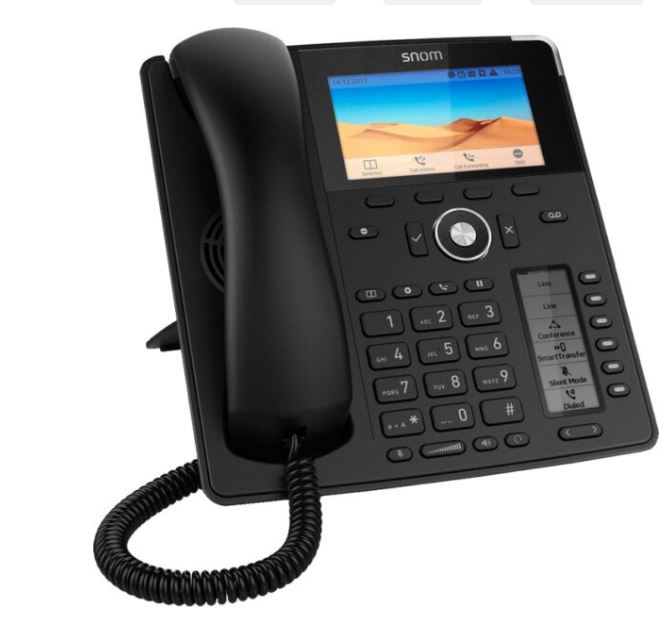 SNOM D713 IP Desk Phone, HD Audio, PoE, TFT Liquid Crystal Display (LCD), Headset Connectable (Include SnomA100M and Snom A100D) - Image 2