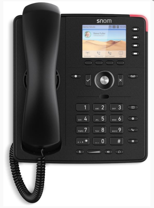 SNOM D713 IP Desk Phone, HD Audio, PoE, TFT Liquid Crystal Display (LCD), Headset Connectable (Include SnomA100M and Snom A100D) - Image 3