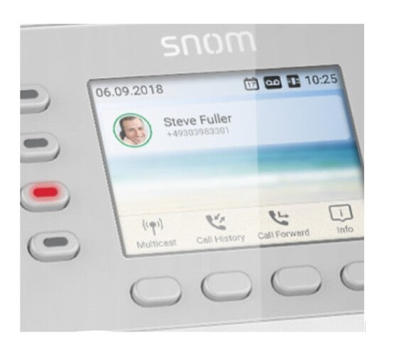 SNOM D735 SIP Desk Telephone, l 2.7 Inch TFT Display, 32 Self-Labeling Function Keys (8 Physical), White - Image 3