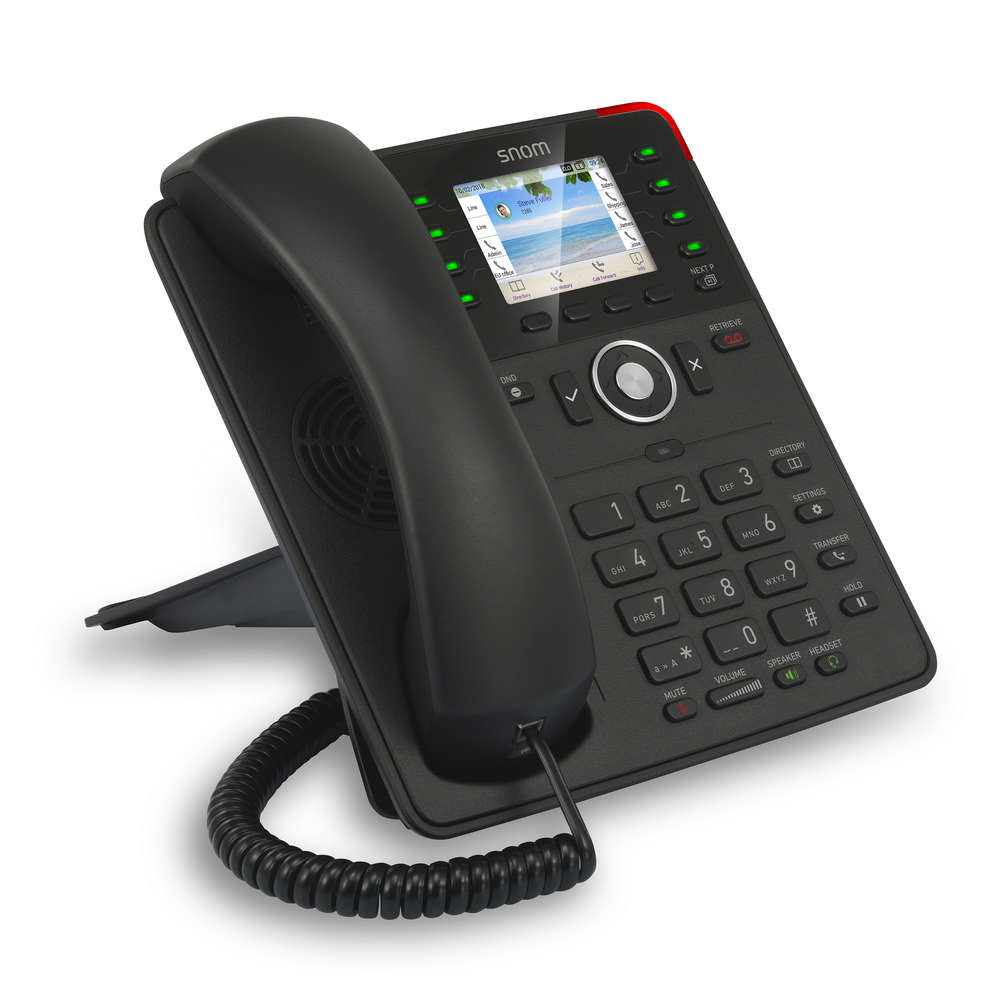 SNOM D735 SIP Desk Telephone, l 2.7 Inch TFT Display, 32 Self-Labeling Function Keys (8 Physical), Black - Image 5