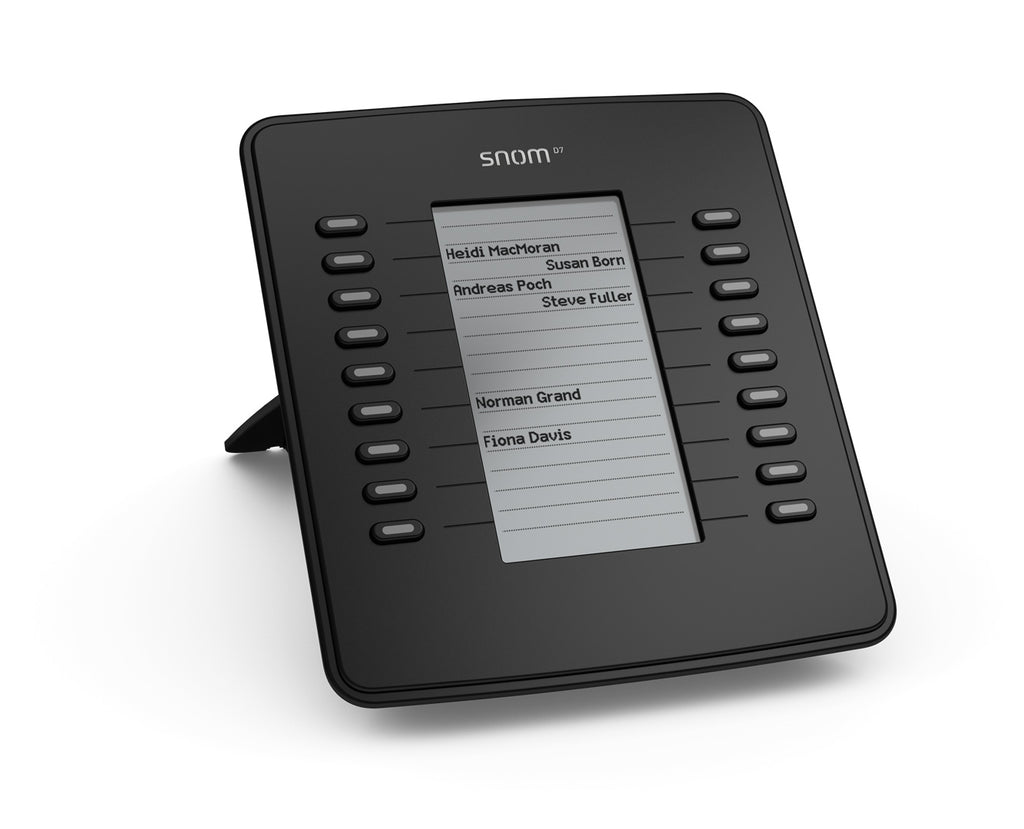 SNOM D7 Expansion Module USB for D785, D765, D745, D735, D725, D717 & D715,  Black,18 Multi-color LED keys, Supports All 700 Series Telephones - Image 2