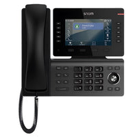 SNOM D815W Desk Telephone, 5” (480x272) color LCD, 10 (36) configurable self-labeling multicolor LED keys, 2 USB ports, 3-year standard warranty - Image 3