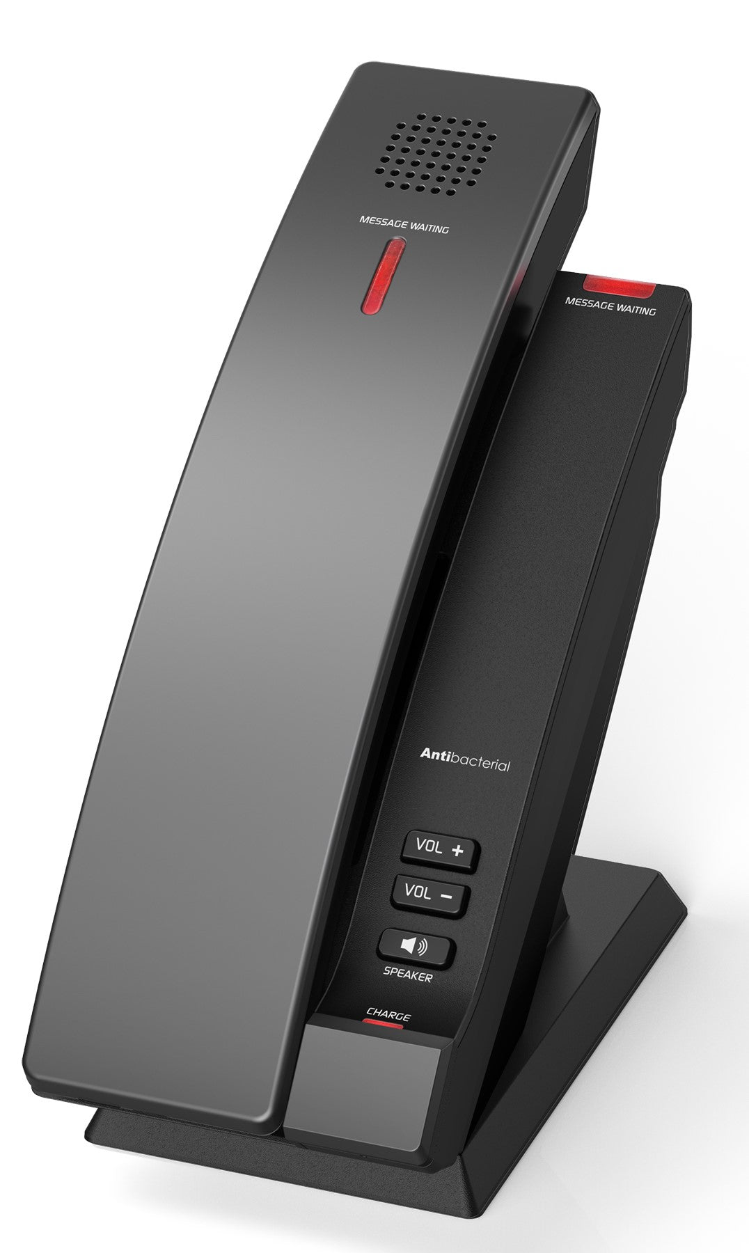 SNOM HD101 Hospitality Phone, Cordless DECT handset, Antibacterial housing, Large LED call indicator, Up to 4 handsets, PoE, HD audio - Image 2