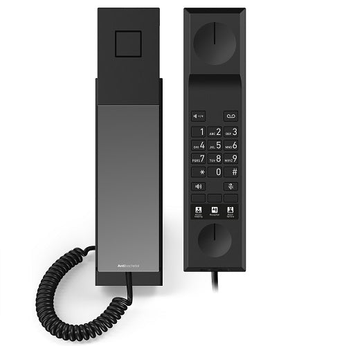 SNOM HD300A Analogue Hotel/guest room telephone, Antibacterial housing, Hospitality features, Customisable faceplate, Analogue PABX, HD audio - Image 2