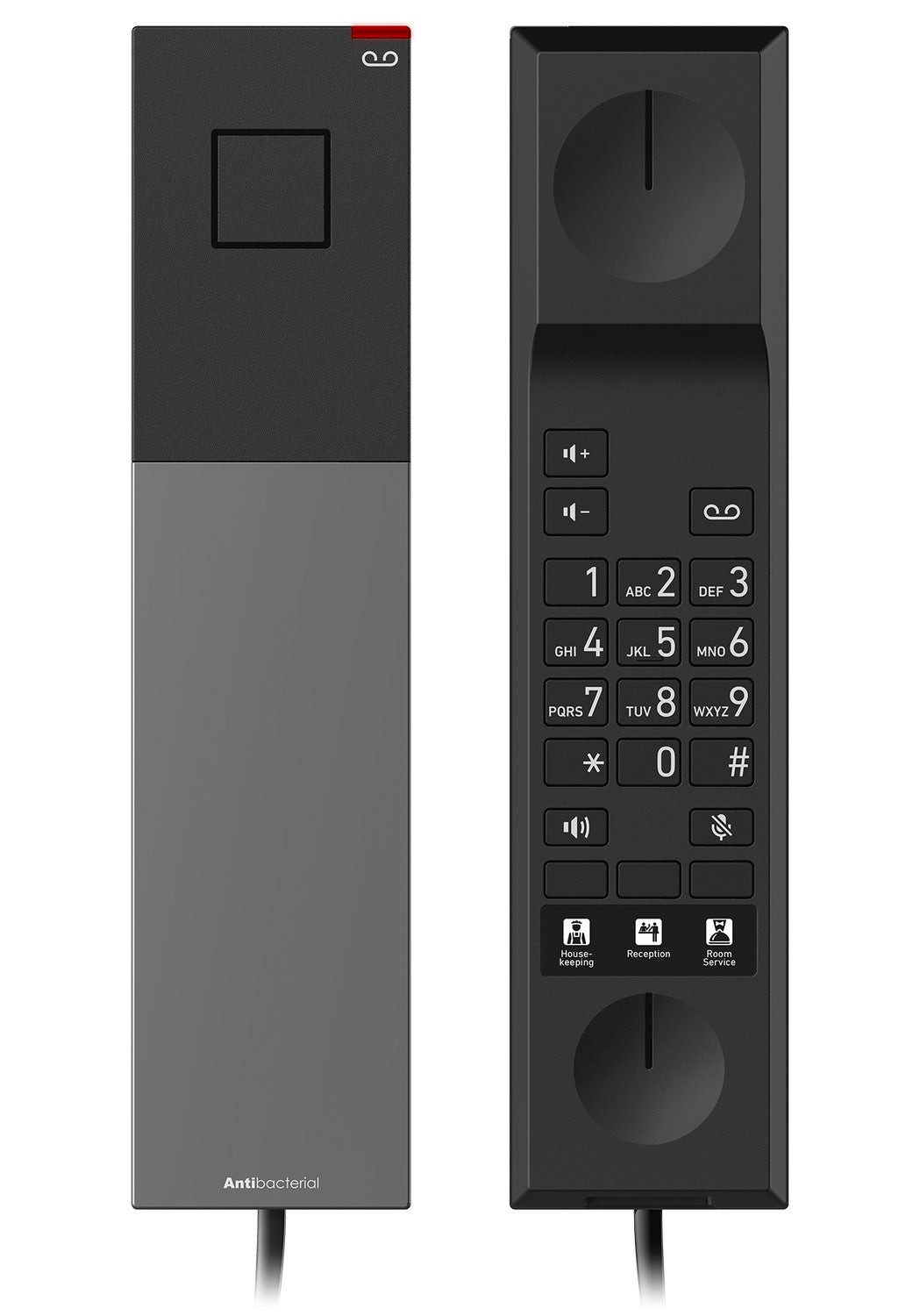 SNOM HD300 Hotel/guest room telephone, Antibacterial housing, Hospitality features, Customisable faceplate, Power over Ethernet (only), HD audio - Image 3