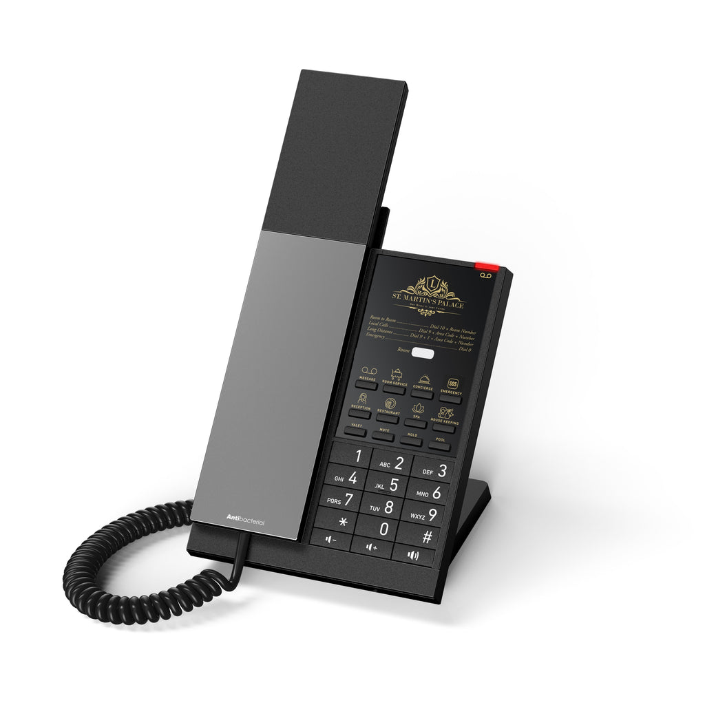 SNOM HD350W Hospitality Telephone, Antibacterial housing, Large LED call indicator, Power over Ethernet (PoE), WLAN - Image 2