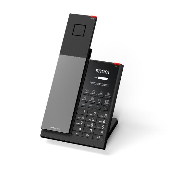 SNOM HD351W Hospitality Phone, Cordless connection via dual DECT & WiFi phone, Large LED call indicator, Up to 5 handsets Antibacterial housing - Image 1