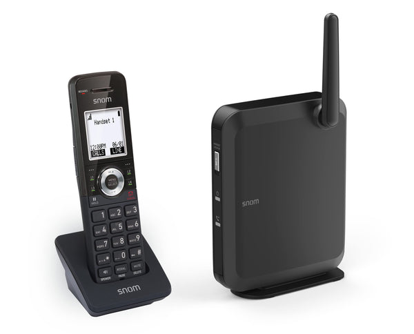 SNOM M110SC Snom IP DECT Bundle M100 SC and M10 SC, Operation of up to 10 Snom M10 SC, Up to 8 SIP accounts, Up to 6 simultaneous call, OTA updates