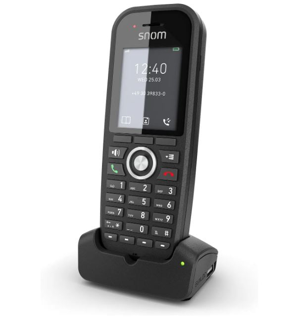 SNOM M30 IP DECT Handset, Multicell Compadible, Backlit Keyboard, Long Stangby Time,  Hold or Forward, Black **Please add IPS-4661-AU** - Image 3