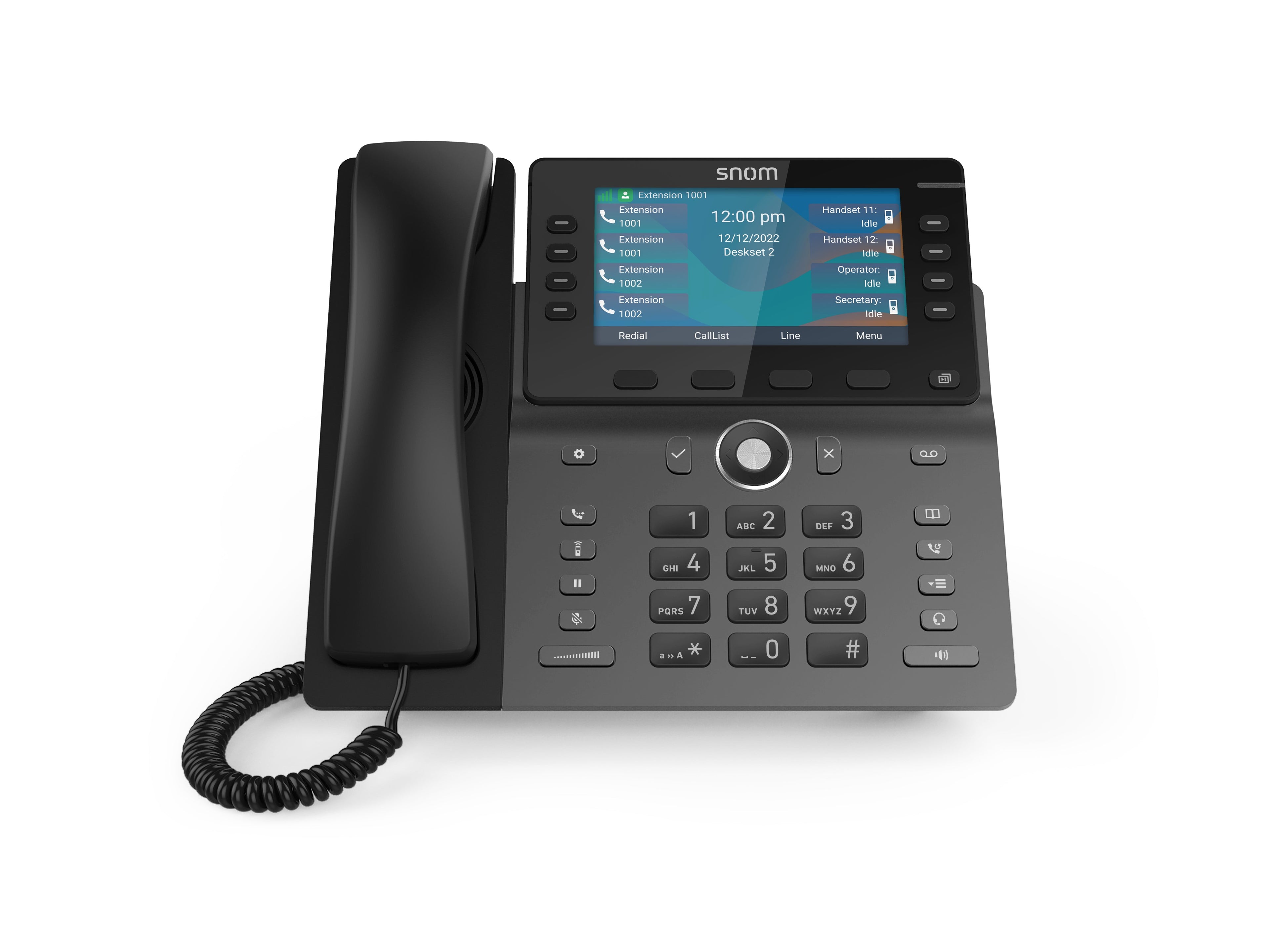 SNOM M58 DECT Handset, Backlit Keys, Bluetooth, HD Audio, Advanced Audio Quality, Shared Call Emulation (SCE), Headset connectable - Image 2