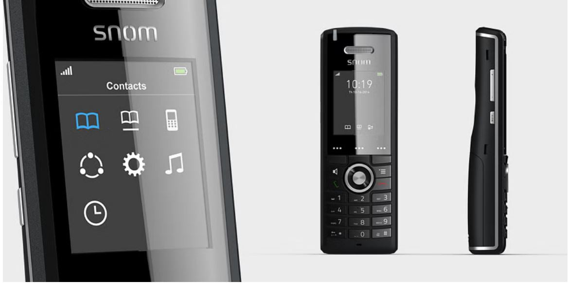 SNOM M65 Professional DECT Handset, Wideband HD Audio Quality Corded (LS), Advanced Voice Quality,  6 Polyphonic Ringtones - Image 3