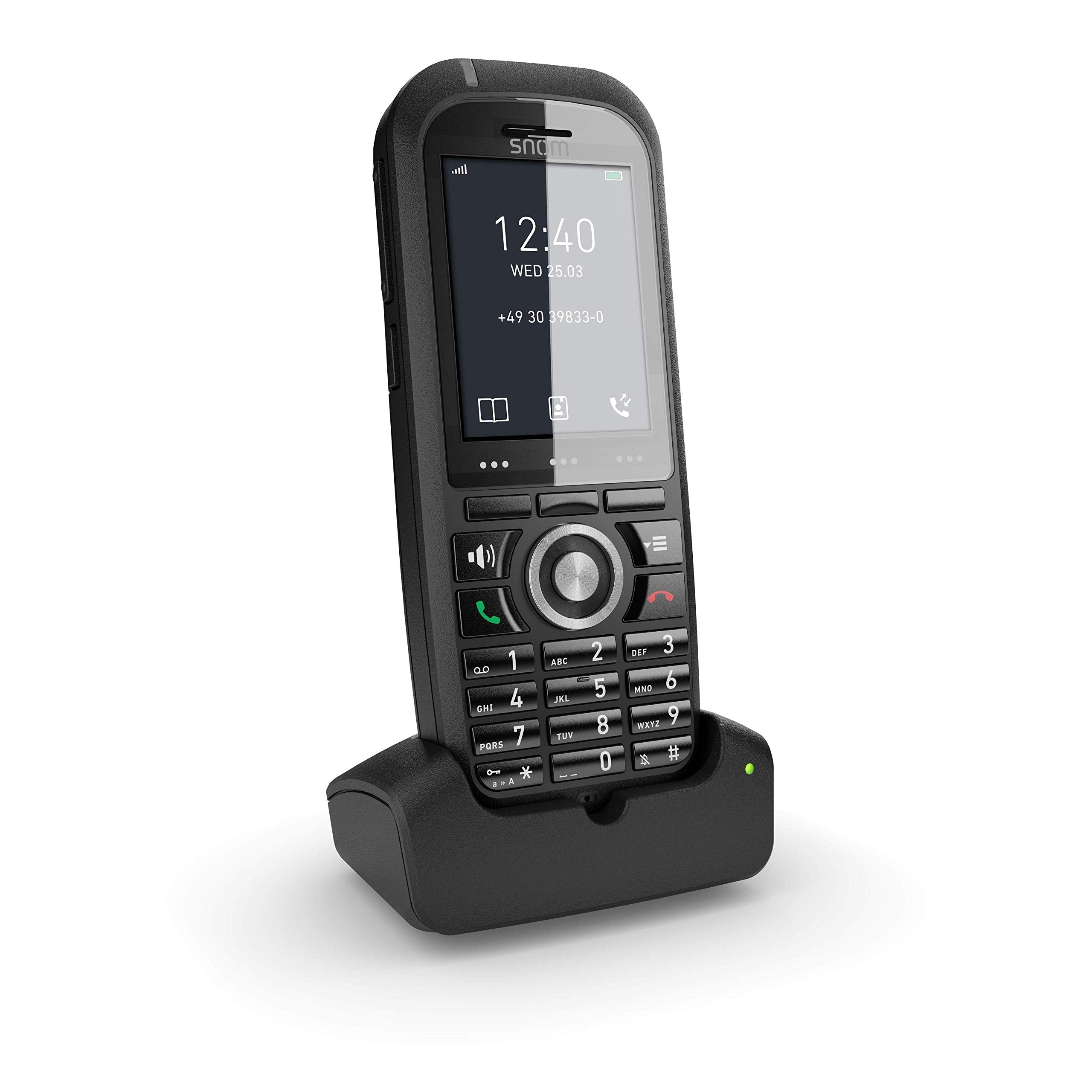 SNOM M70 IP DECT Handset, Bluetooth, Alarm Function, Protective Cover, HD Audio Quality, LCD Color Screen - Image 1
