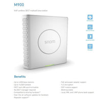 SNOM M900 IP DECT Telephone Multicell Base Station,  PoE, Up To 4,000 Base Stations, Up To 16,000 Handsets, Up To 8 Parallel Calls Per Base - Image 4