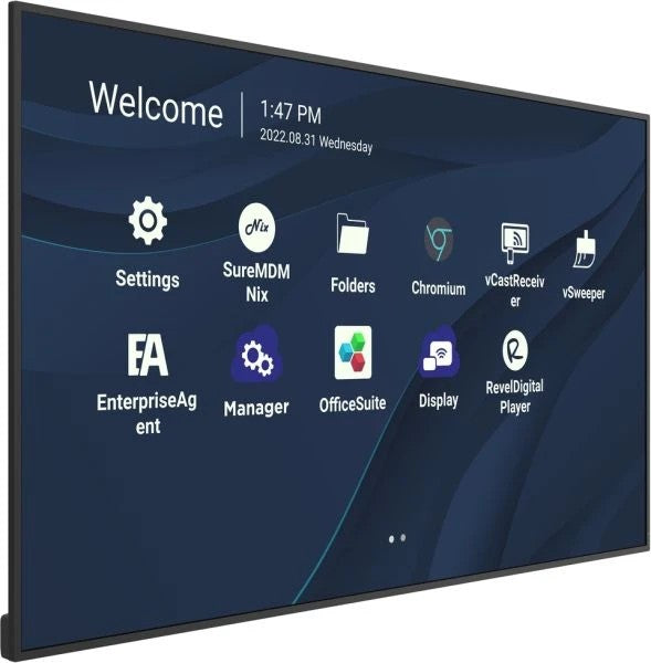 ViewSonic CDE8630 86" 4K Presentation Display, Wireless presentation Single USB-C cable 24/7 video playback Remote management ProAV Portrait display