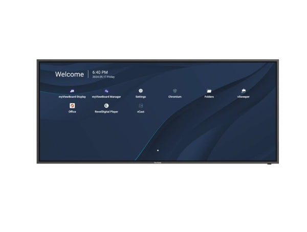Viewsonic CDE92UW 92" 5K 5120 x 2160 Commercial Presentation Display, 24/7, USB-C, Pro AV 2024 3 Years Advance Replacement, VESA 800 x 600