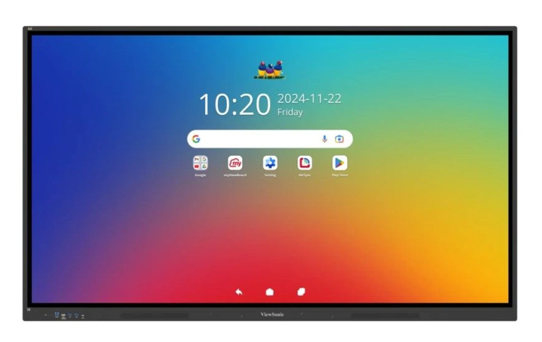 ViewSonic ViewBoard IFP7534 EDLA Certified ViewBoard 75” 4K Interactive Display, 20% better power efficiency, Android 14 Quad-core CPU & microSD port - Image 1