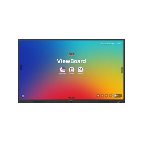ViewSonic IFP7535-1-1C is a 75-inch EDLA-certified interactive ViewBoard, Android 16, 4K UHD resolution, 64-point multi-touch, 8GB RAM, and 128GB stor - Image 4