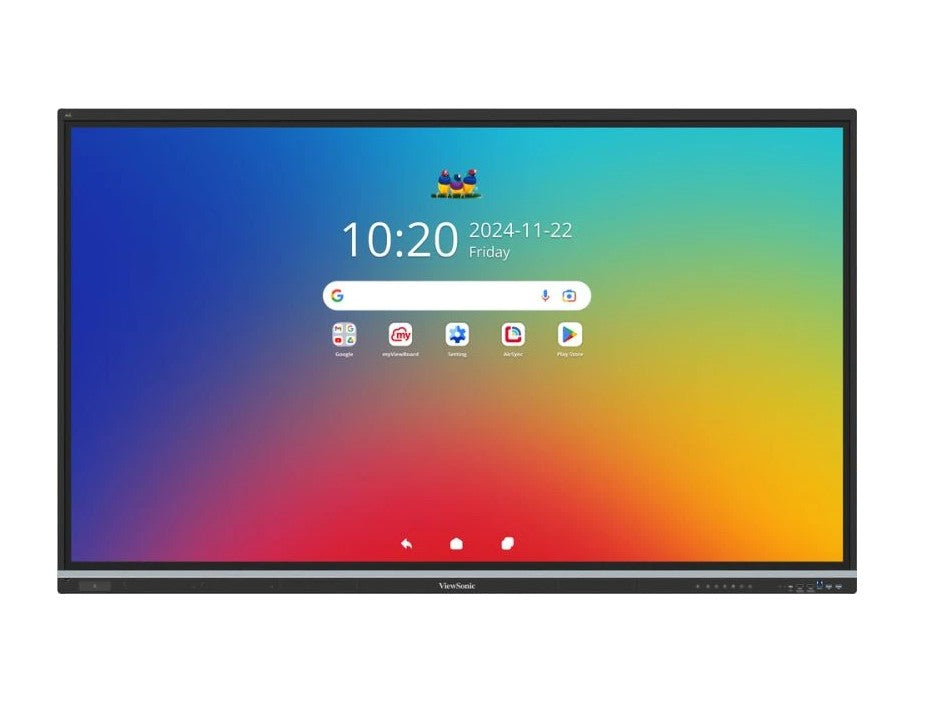 ViewSonic IFP7551 75" 4K Interactive Display, EDLA Certified, Android 14, 50-Point Touch, NFC, 70W Audio, myViewBoard Software - Image 1