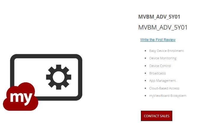 ViewSonic myViewBoard Manager Advanced subscription - Subscription Licence 5 Years Contact Sales - Image 2