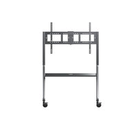 ViewSonic VB-STND-009 Slim Trolley Cart for 55" to 105" Display, Streamlined, height-adjustable design, 360° silent wheels with quick-release brakes - Image 1