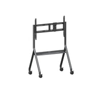 ViewSonic VB-STND-009 Slim Trolley Cart for 55" to 105" Display, Streamlined, height-adjustable design, 360° silent wheels with quick-release brakes - Image 2
