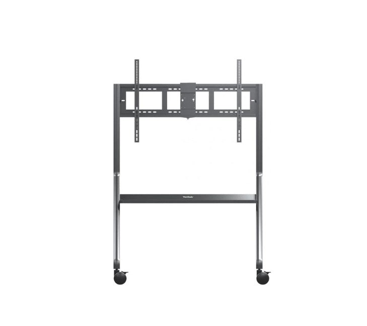 ViewSonic VB-STND-009 Slim Trolley Cart for 55" to 105" Display, Streamlined, height-adjustable design, 360° silent wheels with quick-release brakes - Image 1