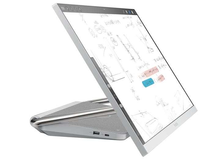 Yealink DeskVision A24 Microsoft Teams Display For Personal Collaboration, 24"Touch Screen, 4K Camera, Built-in Audio, Wireless Charging - Image 3