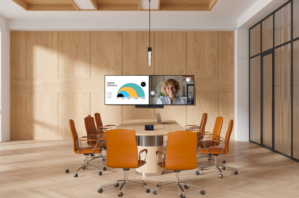 Yealink MeetingBar A40 Microsoft Teams and Zoom Rooms on Android, For Small toMedium Room, 10-15 people,Two 4K Cameras, Auto Framing, Speaker Tracking - Image 3