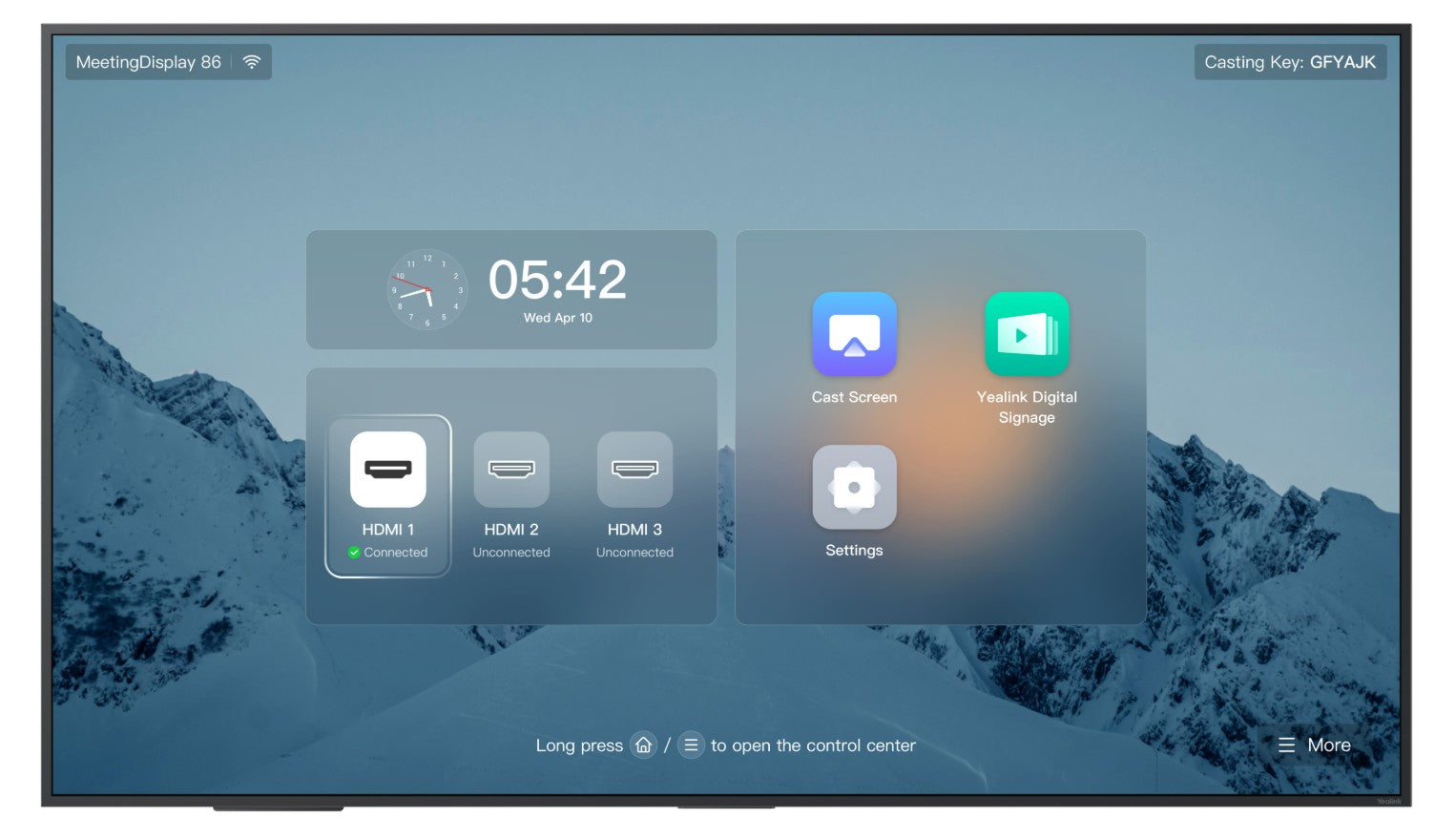 Yealink A50-031 MeetingBar Kit+Yealink MD86 MeetingDisplay Promotion,Save 40%,86" 4K Display,CTP25 Touch Panel,Wireless Casting,Android - Image 2