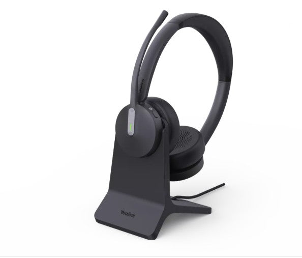 Yealink BH70 Bluetooth Wireless Dual Headset with Stand Teams USB-C/A, 3 mic noise cancellation Talk time up to 35h BT51 C Dongle with Type A Adapter - Image 1