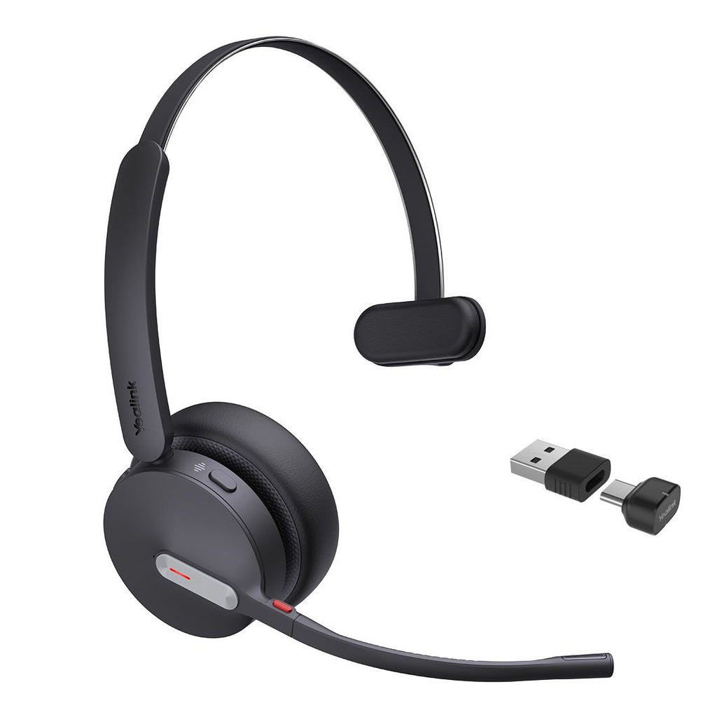 Yealink BH70 Bluetooth Wireless Mono Headset UC, 3 mic noise cancellation Talk time up to 35h BT51 C Dongle with Type A Adaper Comfort Wearing - Image 5
