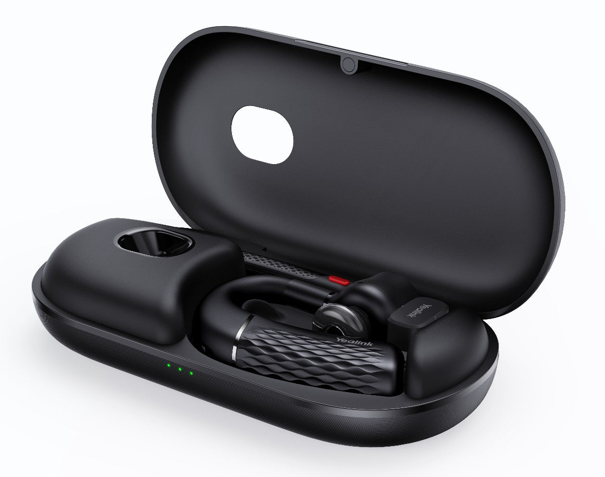Yealink BH71 Pro USB-C&A Bluetooth Wireless Mono Headset, Carrying Case w/ Built-In Battery (+20hrs), USB-C to USB-A Cable, 10H Talk Time - Image 4