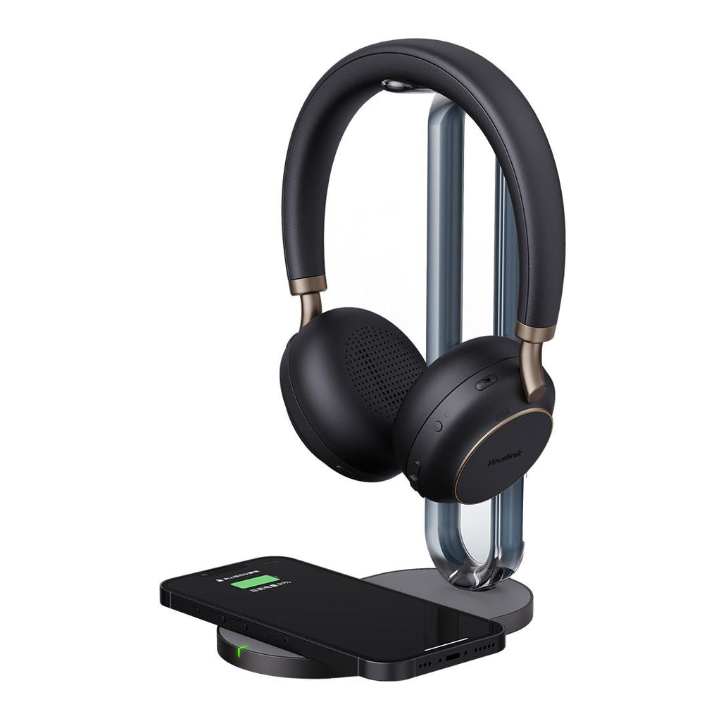 Yealink BH76 Plus with Charging Stand Teams Black USB-C/A Bluetooth Stereo Headset, 5Mic Beamforming Noise Cancellation Talk time up to 35h - Image 5