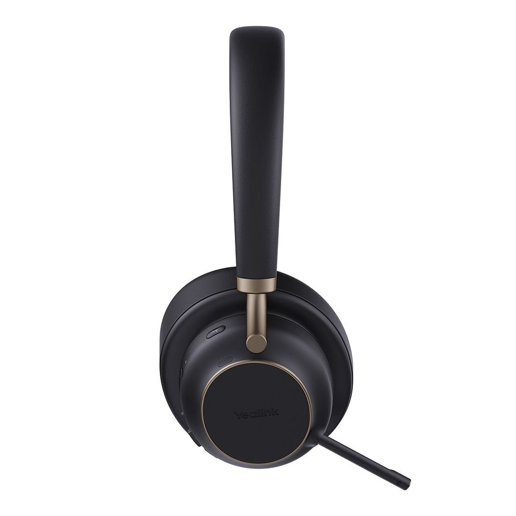 Yealink BH76 Plus Teams Black USB-C/A Bluetooth Stereo Headset, 5Mic Beamforming Noise Cancellation Talk time up to 35h, Bluetooth 5.3 USB-C/A Dongle - Image 3
