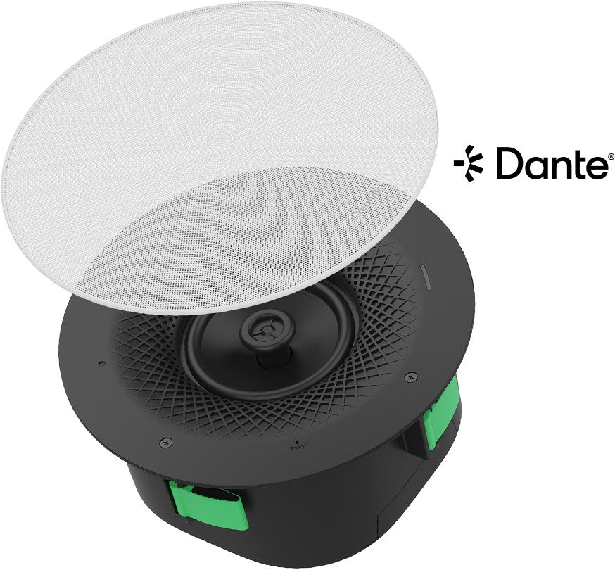 Yealink CS10-D Dante ceiling speaker, 6.5in coaxial driver, DSP, PoE, Dante audio networking, 91dB SPL, conference rooms, Teams Rooms - Image 5