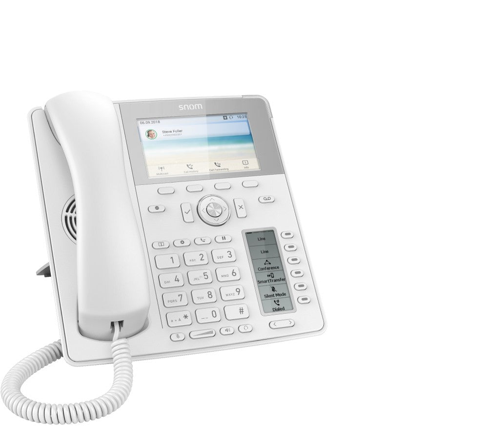 SNOM D785 IP Phone White, High-resolution 4.3 Zoll TFT colour display, 24 freely programmable function keys, Bluetooth, USB headset compatible - Image 4