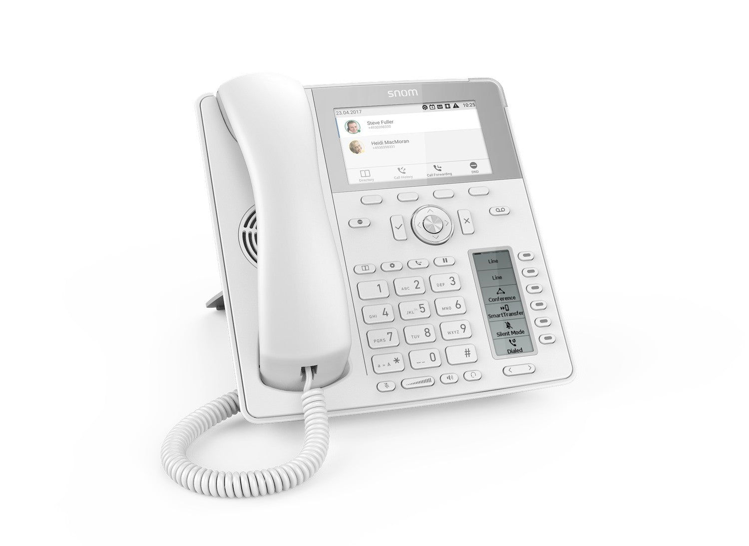 SNOM D785 IP Phone White, High-resolution 4.3 Zoll TFT colour display, 24 freely programmable function keys, Bluetooth, USB headset compatible - Image 1