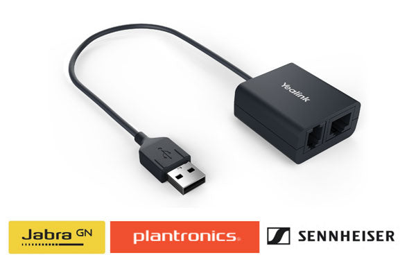 Yealink EHS40 Wireless Headset Adapter Suits Plantronics/Jabra/Sennheiser Headsets, Suits T43U, T46U, T48U - Image 1