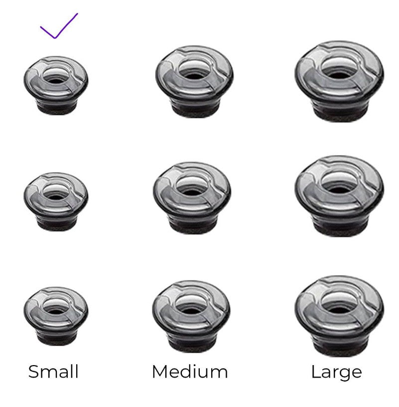 Yealink Ear tips for BH71 (small, 3pcs), Official Yealink replacement ear tips for BH71 headset, Improves noise isolation, Soft material - Image 2