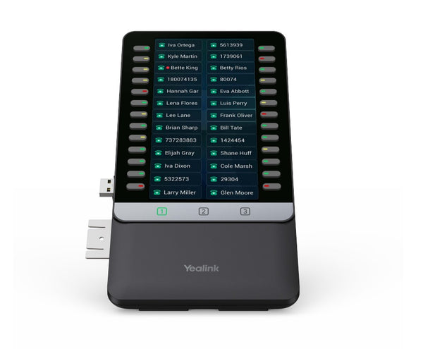Yealink EXP55 Color Expansion Module, 5.5" Display, 78 Programmable Keys, Dual-Color LEDs, 3-Page View, USB Port, Compatible with T7X/T8X Series