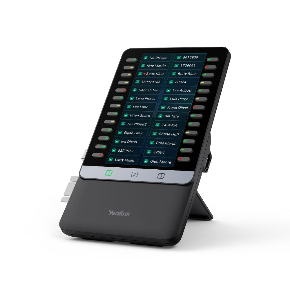 Yealink EXP55 Color Expansion Module, 5.5" Display, 78 Programmable Keys, Dual-Color LEDs, 3-Page View, USB Port, Compatible with T7X/T8X Series - Image 2