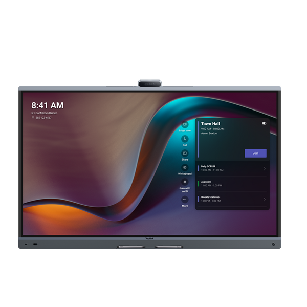 Yealink MB65Pro-A02 65'' MeetingBoard Microsoft Teams on Android, Triple-eye Camera System (3*50MP), Floorstand & Wallmount not included, Android 13.