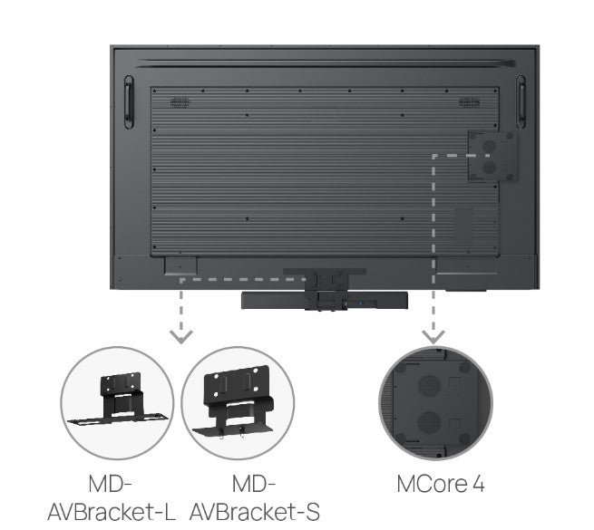 Yealink MD-AVBracket-L Compatible with:MeetingBar A50 and MVC S50, Support MD75 and MD86 - Image 2