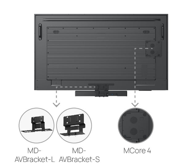 Yealink MD-AVBracket-L Compatible with:MeetingBar A50 and MVC S50, Support MD75 and MD86