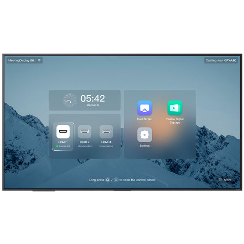 Yealink MeetingDisplay 86" 4K UHD, IPS Panel, Anti-Glare, Dual 12W Speakers, Wi-Fi 6, Bluetooth 5.1, HDMI x3 - Image 5